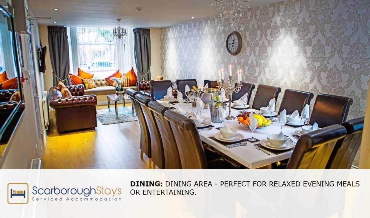 Scarborough Stays - Luxury Townhouse Ideal For Large Groups - Hot Tub Eksteriør bilde
